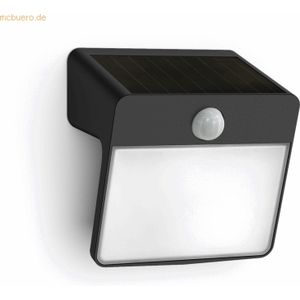 Philips Yarixa solar wandlamp - zwart