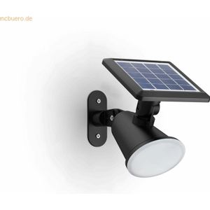Philips Jivix solar wandlamp - zwart