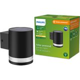 Philips Fyce solar wandlamp - zwart