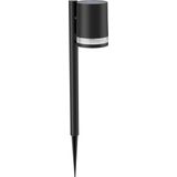 Philips 8720169265561, Sockel-/Pfostenbeleuchtung für den Außenbereich, Schwarz, Kunststoff, IP44, Fassade, Garten, Terrasse, III