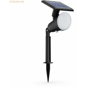 Philips Jivix solar sokkellamp met spies - zwart
