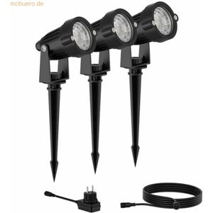Philips GardenLink Caper 24V sokkellamp met spies - zwart - set van 3