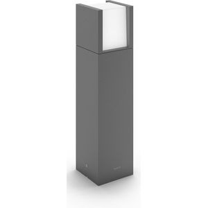 Philips myGarden sokkellamp 40 cm | Arbour | 2700K | Ultra Efficient | IP44 | 3.8W | Antraciet
