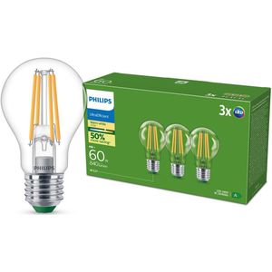 Philips - LED-lampen - Warmwit - 3 Stuks - Energiezuinig