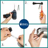 Philips - Palms Spot - Plafondspot - Zwart - Gerookt Glas - E14 Fitting