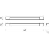 Philips - Rover - Vierkant - 10W - 2700K - Messing - IP44 - Goud