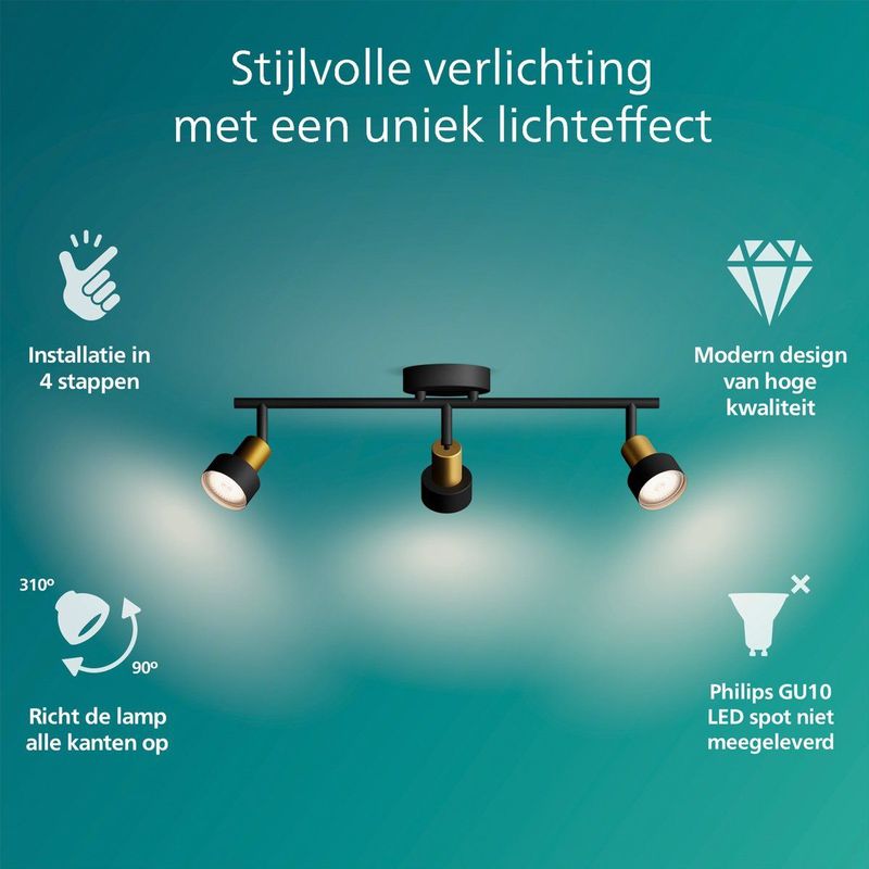 Spotjes - Verstelbaar - Wit - Aluminium - LED