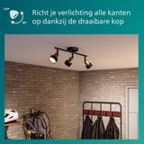 Spotjes - Verstelbaar - Wit - Aluminium - LED