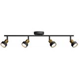 Philips - Conduit - Plafondspot - Zwart met Goud - GU10 LED Fitting