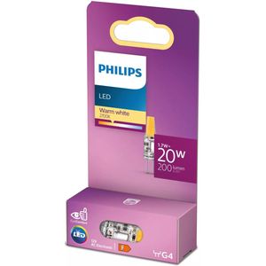 Philips LED standaardlamp, vervanging voor halogeen 20W, G4 fitting, warm wit licht 2700K