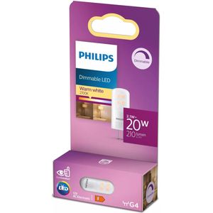 Energiezuinige Philips LED Capsule Transparant - 20 W - G4 - Dimbaar warmwit licht - Bespaar op energiekosten