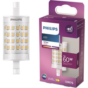 Philips LED Staaflamp Transparant - 60 W - R7S - wit licht