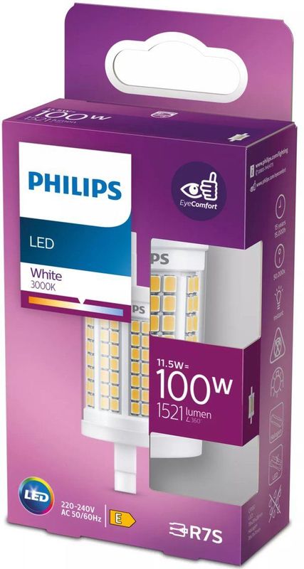 Philips - LED Staaflamp - Wit Licht - R7S-fitting - Energiezuinig