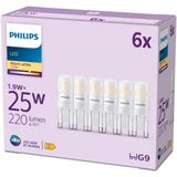 Philips LED Capsule - 25 W - G9 - Warmwit licht - 6 stuks