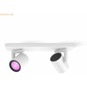 Philips Hue Argenta opbouwspot - wit en gekleurd licht - 2-spots - wit