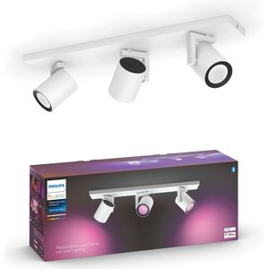 Philips Hue Argenta opbouwspot - wit en gekleurd licht - 3-spots - wit