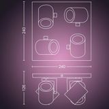 Philips Hue Argenta opbouwspot - wit en gekleurd licht - 4-spots - wit