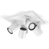 Philips Hue Argenta opbouwspot - wit en gekleurd licht - 4-spots - wit