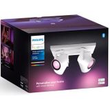 Philips Hue Argenta opbouwspot - wit en gekleurd licht - 4-spots - wit