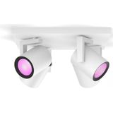 Philips Hue Argenta opbouwspot - wit en gekleurd licht - 4-spots - wit