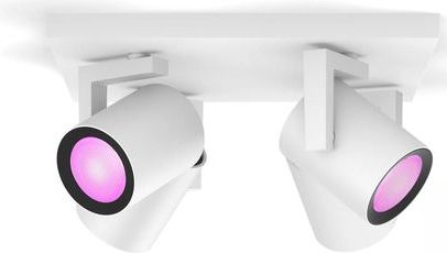 Philips Hue Argenta opbouwspot - wit en gekleurd licht - 4-spots - wit