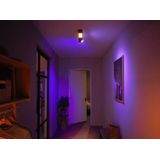 Philips Hue Centris opbouwspot - wit en gekleurd licht - 2-spots - zwart - rechthoekig