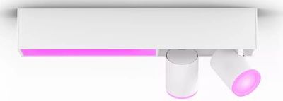 Philips Hue Centris opbouwspot - wit en gekleurd licht - 2-spots - wit - rechthoekig