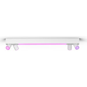 Philips Hue Centris opbouwspot - wit en gekleurd licht - 4-spots - wit - rechthoekig