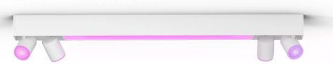 Philips Hue Centris opbouwspot - wit en gekleurd licht - 4-spots - wit - rechthoekig