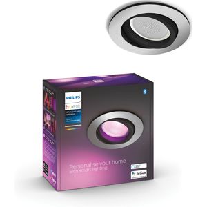Philips Hue Centura inbouwspot wit en gekleurd licht 1 pack aluminium rond GU10