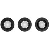 Philips Hue Centura inbouwspot wit en gekleurd wit 3 pack zwart rond GU10