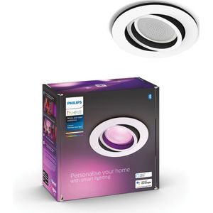 Philips Hue Centura inbouwspot wit en gekleurd wit 1 pack wit rond GU10