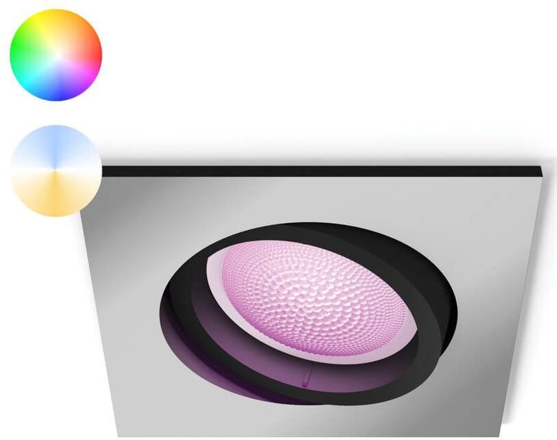 Philips Hue Centura Einbauspot 1x4.2W– Rund, Aluminium, White&Color Ambiance