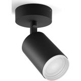 Philips Hue Fugato opbouwspot wit en gekleurd licht 1 spot zwart