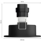 Philips Hue Milliskin Inbouwspot - Warm- tot Koelwit Licht - 3-Pack - Wit - Rond - GU10