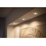 Philips Hue Milliskin Inbouwspot - Warm- tot Koelwit Licht - 3-Pack - Wit - Rond - GU10