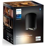 Philips Hue Pillar opbouwspot warm tot koelwit licht 1 spot zwart GU10