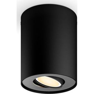 Philips Hue Pillar opbouwspot warm tot koelwit licht 1 spot zwart GU10