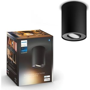 Philips Hue Pillar opbouwspot warm tot koelwit licht 1 spot zwart GU10