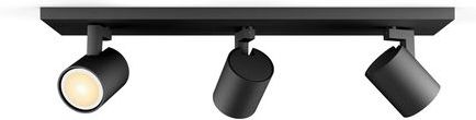 Philips Hue Runner opbouwspot - warm- tot koelwit licht - 3-spots - zwart - 1 dimmer switch