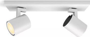 Philips Hue Runner opbouwspot - warm tot koelwit licht - 2-spots - wit - 1 dimmer switch
