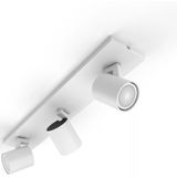 Philips Hue Runner opbouwspot - warm tot koelwit licht - 3-spots - wit - 1 dimmer switch