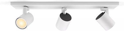 Philips Hue Runner opbouwspot - warm tot koelwit licht - 3-spots - wit - 1 dimmer switch