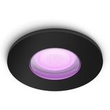 Philips Hue Xamento badkamerinbouwspot - wit en gekleurd licht - 1-pack - zwart - rond