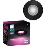 Philips Hue Xamento badkamerinbouwspot - wit en gekleurd licht - 1-pack - zwart - rond
