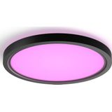 Philips Hue Tento plafondlamp wit en gekleurd licht rond zwart Ø30