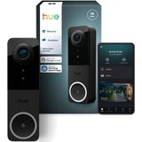 Hue Secure - Videodeurbel - 2K-video - Werkt met Philips Hue lampen - Dag- en Nachtvisie
