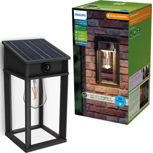 Philips Python Ultra Efficient buitenwandlamp, 3.8W, 2700K, antraciet, IP44 weerbestendig