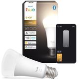Philips - Hue Smart Lamp - E27 - Peer A67 - Mat - Wit - Zigbee