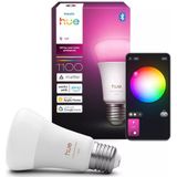 Philips - Hue - Smart Lamp - E27 - Peer A60 - Mat - White & Color Ambiance - Zigbee